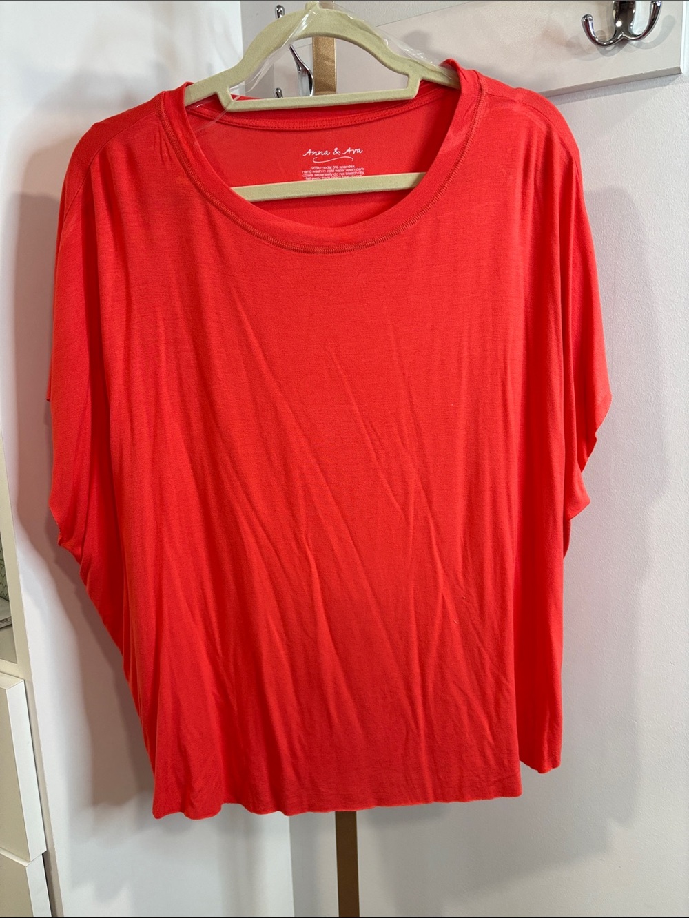 Anna & Ava Bright Coral Short-Sleeve Relaxed Tee